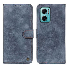 Custodia Portafoglio In Pelle Cover con Supporto N03P per Xiaomi Redmi Note 11E 5G Blu