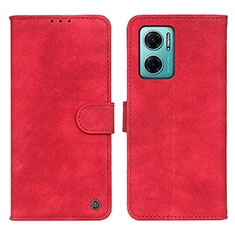 Custodia Portafoglio In Pelle Cover con Supporto N03P per Xiaomi Redmi Note 11E 5G Rosso