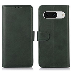 Custodia Portafoglio In Pelle Cover con Supporto N04P per Google Pixel 8 5G Verde