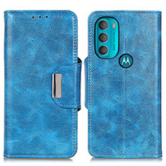 Custodia Portafoglio In Pelle Cover con Supporto N04P per Motorola Moto G71 5G Cielo Blu