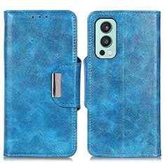 Custodia Portafoglio In Pelle Cover con Supporto N04P per OnePlus Nord 2 5G Cielo Blu