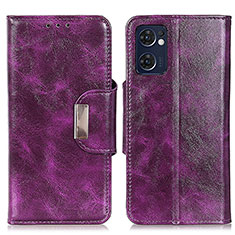 Custodia Portafoglio In Pelle Cover con Supporto N04P per OnePlus Nord CE 2 5G Viola