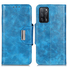 Custodia Portafoglio In Pelle Cover con Supporto N04P per Oppo A53s 5G Cielo Blu