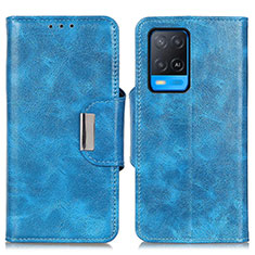 Custodia Portafoglio In Pelle Cover con Supporto N04P per Oppo A54 4G Cielo Blu