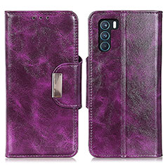 Custodia Portafoglio In Pelle Cover con Supporto N04P per Oppo K9 Pro 5G Viola