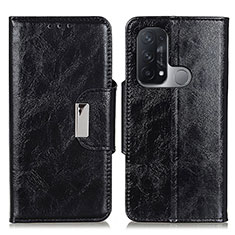 Custodia Portafoglio In Pelle Cover con Supporto N04P per Oppo Reno5 A Nero