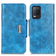 Custodia Portafoglio In Pelle Cover con Supporto N04P per Realme 9 5G India Cielo Blu