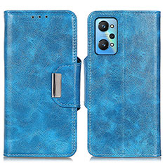 Custodia Portafoglio In Pelle Cover con Supporto N04P per Realme GT Neo2 5G Cielo Blu