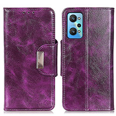 Custodia Portafoglio In Pelle Cover con Supporto N04P per Realme GT Neo2 5G Viola