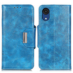 Custodia Portafoglio In Pelle Cover con Supporto N04P per Samsung Galaxy A03 Core Cielo Blu