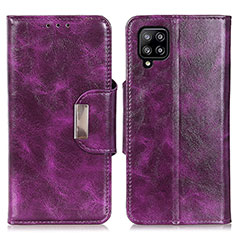 Custodia Portafoglio In Pelle Cover con Supporto N04P per Samsung Galaxy A22 4G Viola