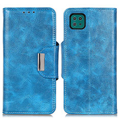 Custodia Portafoglio In Pelle Cover con Supporto N04P per Samsung Galaxy F42 5G Cielo Blu