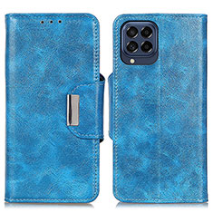 Custodia Portafoglio In Pelle Cover con Supporto N04P per Samsung Galaxy M53 5G Cielo Blu