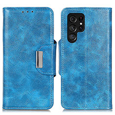 Custodia Portafoglio In Pelle Cover con Supporto N04P per Samsung Galaxy S24 Ultra 5G Cielo Blu