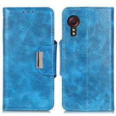 Custodia Portafoglio In Pelle Cover con Supporto N04P per Samsung Galaxy XCover 5 SM-G525F Cielo Blu