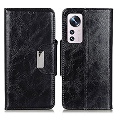 Custodia Portafoglio In Pelle Cover con Supporto N04P per Xiaomi Mi 12 Lite 5G Nero