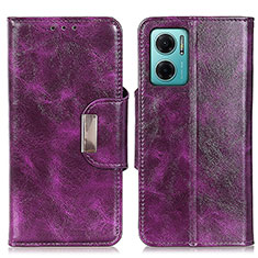 Custodia Portafoglio In Pelle Cover con Supporto N04P per Xiaomi Redmi 10 5G Viola