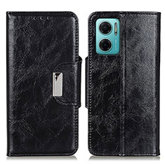 Custodia Portafoglio In Pelle Cover con Supporto N04P per Xiaomi Redmi 10 Prime Plus 5G Nero