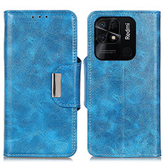 Custodia Portafoglio In Pelle Cover con Supporto N04P per Xiaomi Redmi 10C 4G Cielo Blu