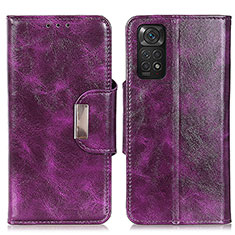 Custodia Portafoglio In Pelle Cover con Supporto N04P per Xiaomi Redmi Note 11S 4G Viola