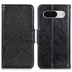 Custodia Portafoglio In Pelle Cover con Supporto N05P per Google Pixel 8 5G Nero