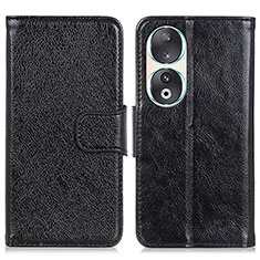 Custodia Portafoglio In Pelle Cover con Supporto N05P per Huawei Honor 90 5G Nero