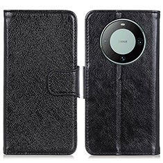 Custodia Portafoglio In Pelle Cover con Supporto N05P per Huawei Mate 60 Nero