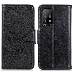 Custodia Portafoglio In Pelle Cover con Supporto N05P per Oppo A94 5G Nero