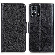 Custodia Portafoglio In Pelle Cover con Supporto N05P per Oppo F21s Pro 4G Nero