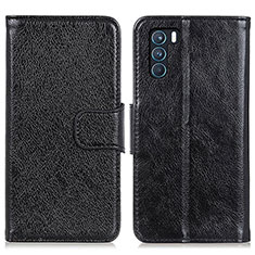 Custodia Portafoglio In Pelle Cover con Supporto N05P per Oppo K9 Pro 5G Nero