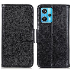 Custodia Portafoglio In Pelle Cover con Supporto N05P per Realme 9 Pro+ Plus 5G Nero