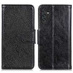 Custodia Portafoglio In Pelle Cover con Supporto N05P per Samsung Galaxy A13 5G Nero