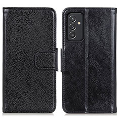 Custodia Portafoglio In Pelle Cover con Supporto N05P per Samsung Galaxy A15 LTE Nero