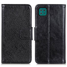 Custodia Portafoglio In Pelle Cover con Supporto N05P per Samsung Galaxy A22 5G Nero