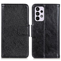 Custodia Portafoglio In Pelle Cover con Supporto N05P per Samsung Galaxy A33 5G Nero