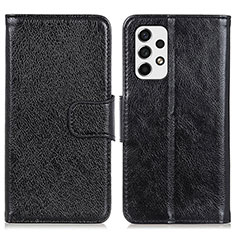 Custodia Portafoglio In Pelle Cover con Supporto N05P per Samsung Galaxy A53 5G Nero