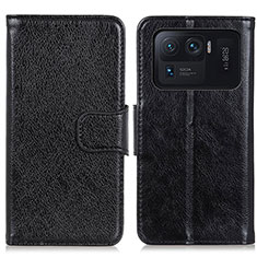 Custodia Portafoglio In Pelle Cover con Supporto N05P per Xiaomi Mi 11 Ultra 5G Nero