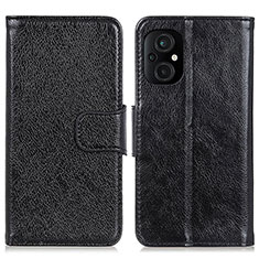 Custodia Portafoglio In Pelle Cover con Supporto N05P per Xiaomi Poco M5 4G Nero