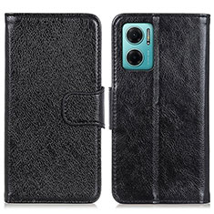 Custodia Portafoglio In Pelle Cover con Supporto N05P per Xiaomi Redmi 10 5G Nero