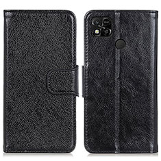 Custodia Portafoglio In Pelle Cover con Supporto N05P per Xiaomi Redmi 9 India Nero