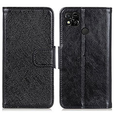 Custodia Portafoglio In Pelle Cover con Supporto N05P per Xiaomi Redmi 9C Nero