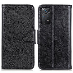 Custodia Portafoglio In Pelle Cover con Supporto N05P per Xiaomi Redmi Note 11 Pro 5G Nero