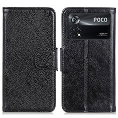 Custodia Portafoglio In Pelle Cover con Supporto N05P per Xiaomi Redmi Note 11E Pro 5G Nero