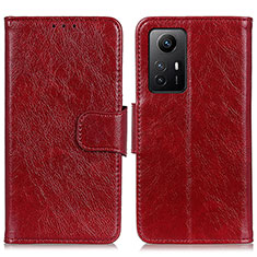 Custodia Portafoglio In Pelle Cover con Supporto N05P per Xiaomi Redmi Note 12S Rosso