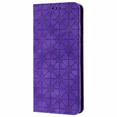 Custodia Portafoglio In Pelle Cover con Supporto N06 per Samsung Galaxy Note 20 5G Viola