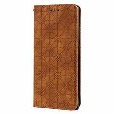 Custodia Portafoglio In Pelle Cover con Supporto N06 per Samsung Galaxy Note 20 Ultra 5G Marrone