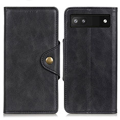 Custodia Portafoglio In Pelle Cover con Supporto N06P per Google Pixel 7a 5G Nero