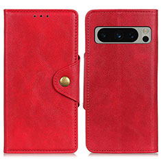 Custodia Portafoglio In Pelle Cover con Supporto N06P per Google Pixel 8 Pro 5G Rosso
