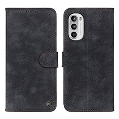 Custodia Portafoglio In Pelle Cover con Supporto N06P per Motorola Moto G71s 5G Nero