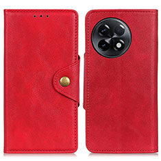 Custodia Portafoglio In Pelle Cover con Supporto N06P per OnePlus 11R 5G Rosso